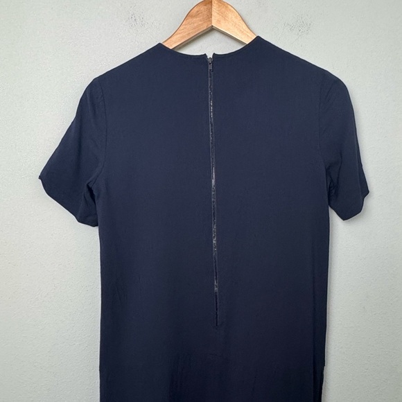 Theory Talma Malaya‎ Shift Dress with Front Pockets Navy Dark Blue Size 4 - Picture 5 of 11